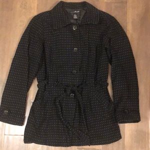 Willi Smith cotton/linen trench coat jacket